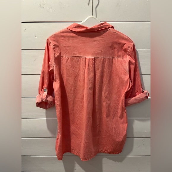 ANGELA MARA – CORAL SHIRT WITH GLITTER HEART size M - Picture 3 of 7